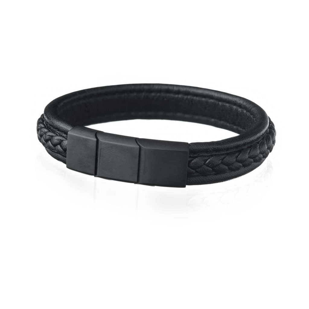 masculine-black-calfskin-jewelry-in-high-quality-for-a-discreet-elegant-and-unique-look